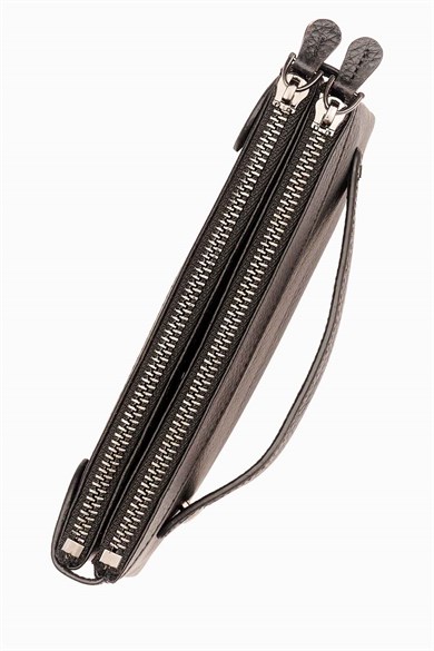 Hakiki Deri Kadın Cüzdan - Portföy 8215 - Siyah