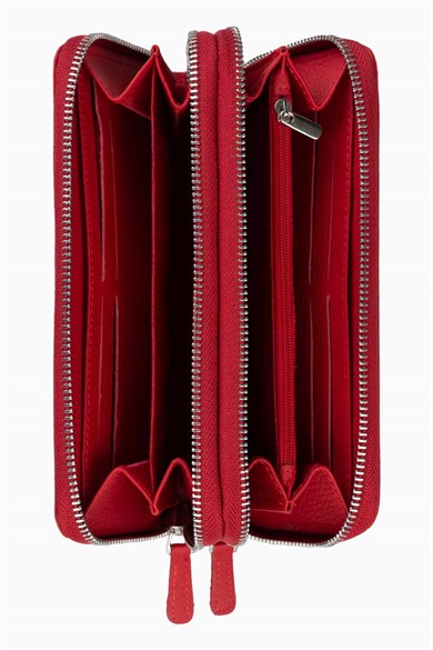Hakiki Deri Unisex El Portföyü 8265MG - Kırmızı