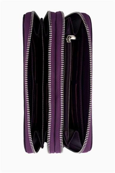 Hakiki Deri Unisex El Portföyü 8265MG - Mürdüm