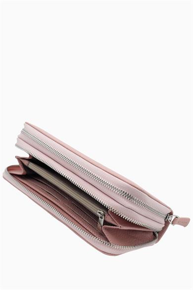 Hakiki Deri Unisex El Portföyü 8265MG - Pudra