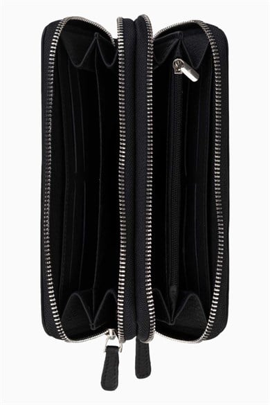 Hakiki Deri Unisex El Portföyü 8265MG - Siyah