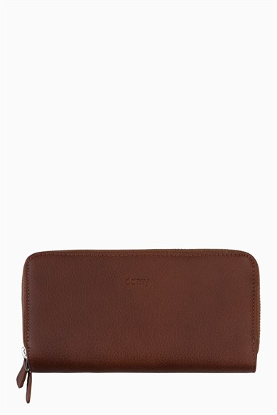 Hakiki Deri Unisex El Portföyü 8265MG - Taba