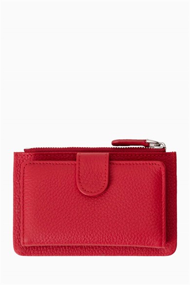 Hakiki Deri Kadın Cüzdan - Portföy 904MG - Kırmızı