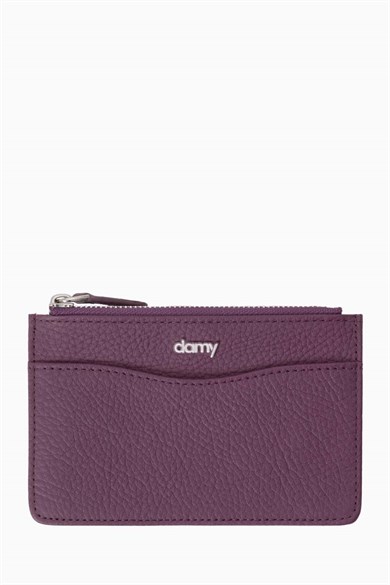 Hakiki Deri Kadın Cüzdan - Portföy 904MG - Mürdüm