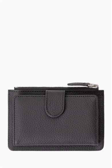 Hakiki Deri Kadın Cüzdan - Portföy 904MG - Siyah