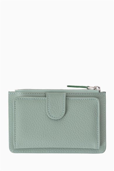 Hakiki Deri Kadın Cüzdan - Portföy 904MG - Yeşil