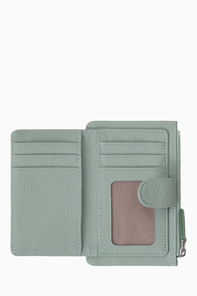 Hakiki Deri Kadın Cüzdan - Portföy 904MG - Yeşil