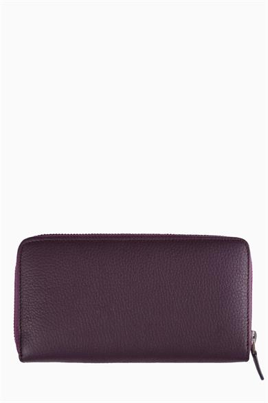 Hakiki Deri Kadın Portföy 907 - Mürdüm