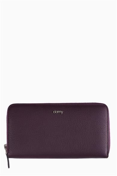 Hakiki Deri Kadın Portföy 907 - Mürdüm