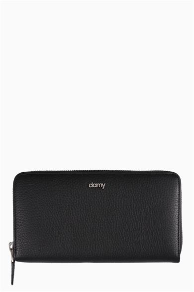 Hakiki Deri Kadın Portföy 907 - Siyah