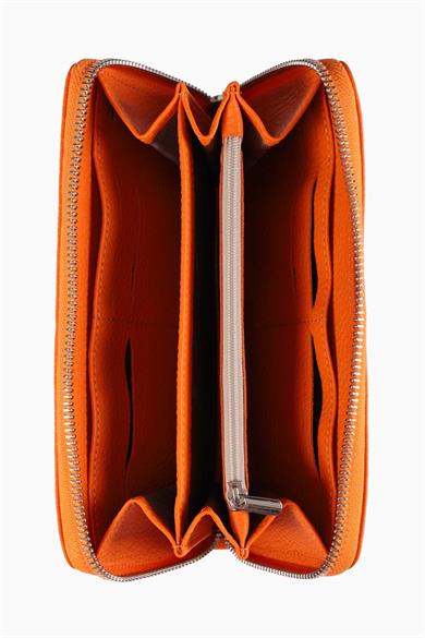 Hakiki Deri Kadın Portföy 907 - Turuncu