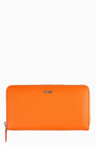 Hakiki Deri Kadın Portföy 907 - Turuncu