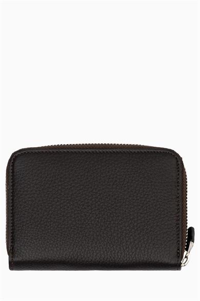 Hakiki Deri Kadın Cüzdan - Portföy 925MG - Kahve