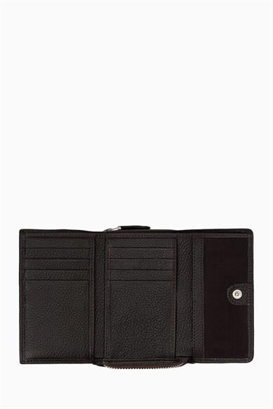 Hakiki Deri Kadın Cüzdan - Portföy 925MG - Kahve