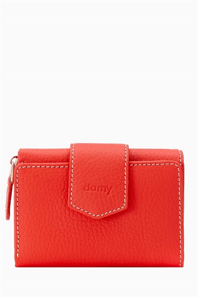 Hakiki Deri Kadın Cüzdan - Portföy 957 - Kırmızı