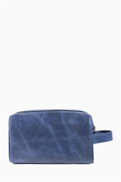 Hakiki Deri Unisex El Çantası 8415 - Lacivert