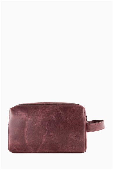 Hakiki Deri Unisex El Çantası 8415 - Bordo