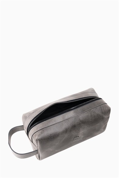 Hakiki Deri Unisex El Çantası 8415 - Antrasit