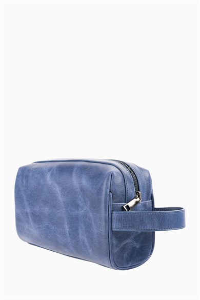 Hakiki Deri Unisex El Çantası 8415 - Lacivert