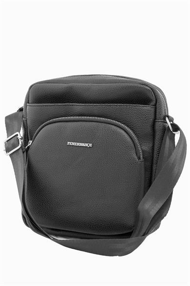 Fenerbahçe Çift Bölmeli Postacı Çantası - Siyah