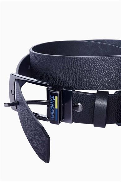 Fenerbahçe Hakiki Deri Çift Taraflı Spor Kemer Siyah - Antrasit - HA097EDS27