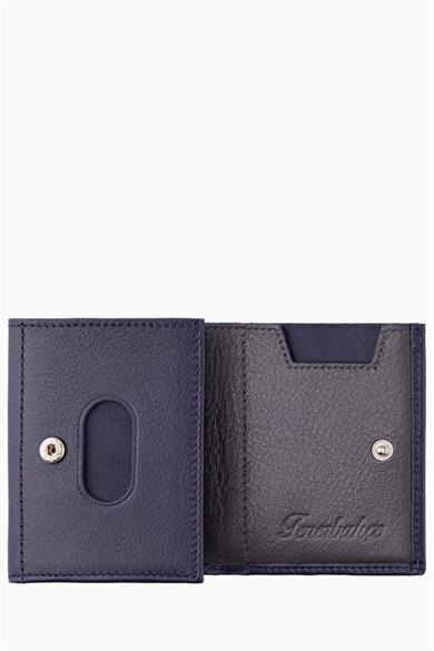 Fenerbahçe Hakiki Deri Çıtçıtlı Para Bölmeli Kartlık (HA059TDS12-224) - Lacivert