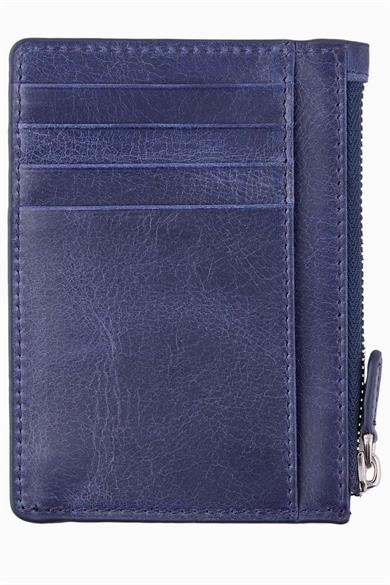 Fenerbahçe Hakiki Deri Fermuarlı Kartlık (HA059TDS19-589) - Lacivert