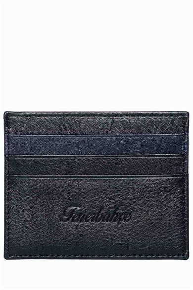 Fenerbahçe Hakiki Deri Minimalist Kartlık - Siyah