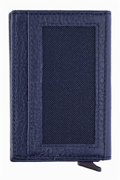 Fenerbahçe Hakiki Deri Mekanizmalı Mıknatıslı Cüzdan (HA059TDS08-632) - Lacivert