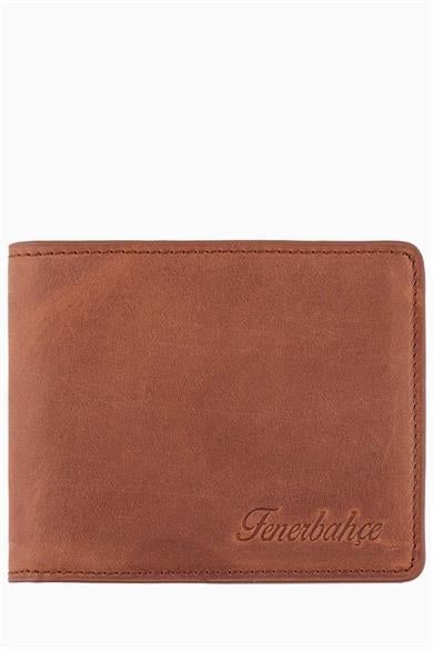 Fenerbahçe Hakiki Deri Yatay Cüzdan (HA059TDS16-390) - Taba