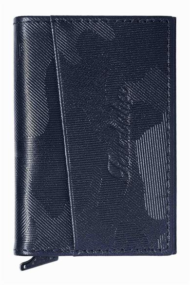 Fenerbahçe Hakiki Deri Mekanizmalı Kartlık - Lacivert