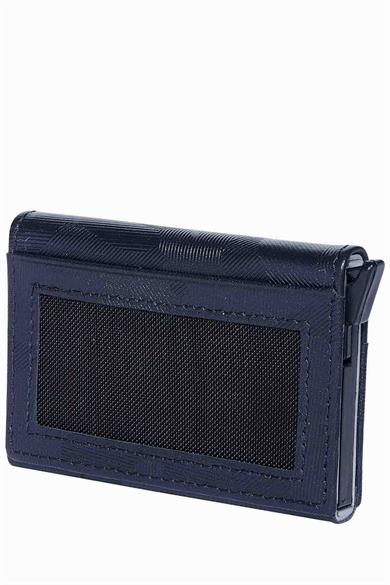 Fenerbahçe Hakiki Deri Mekanizmalı Kartlık - Lacivert