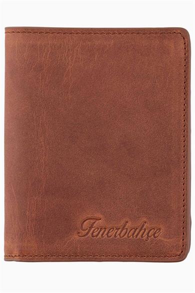Fenerbahçe Hakiki Deri Dik Cüzdan (HA059TDS14-290) - Taba
