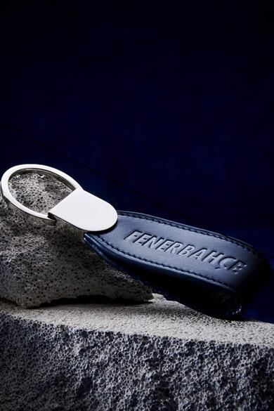 Fenerbahçe Metal Deri Anahtarlık 2 Lacivert