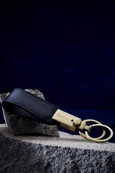 Fenerbahçe Metal Deri Anahtarlık 4 Lacivert