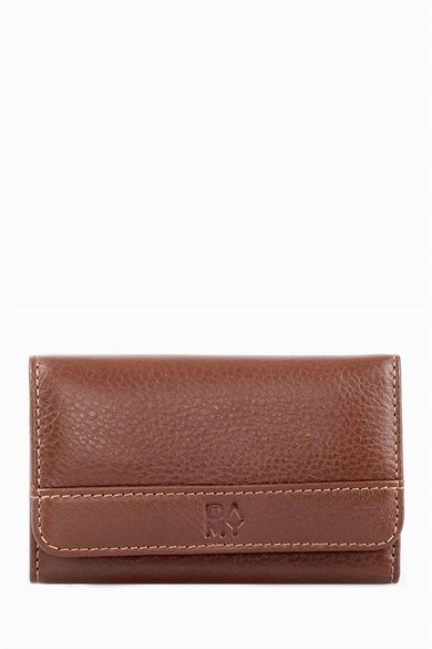 Hakiki Deri Anahtarlık 703 - Taba