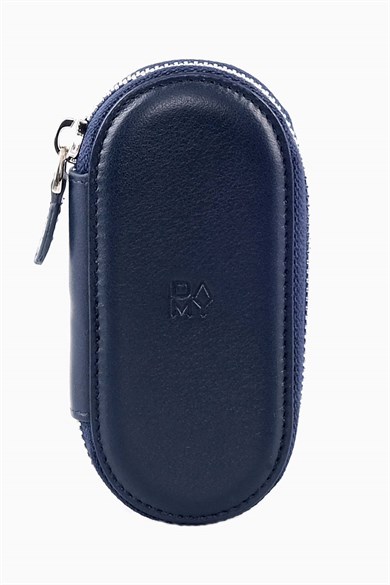 Hakiki Deri Anahtarlık 786 - Lacivert
