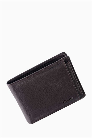 Hakiki Deri Çıkarılabilir Bölmeli Erkek Cüzdan 340MG - Kahve