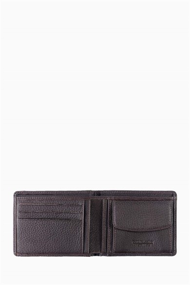 Hakiki Deri Çıkarılabilir Bölmeli Erkek Cüzdan 340MG - Kahve