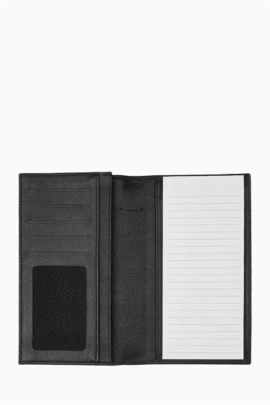 Hakiki Deri Defterli Telefonlu Notluk 710 - Siyah