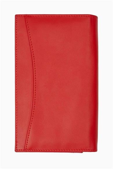 Hakiki Deri Defterli Telefonlu Notluk 710 - Kırmızı