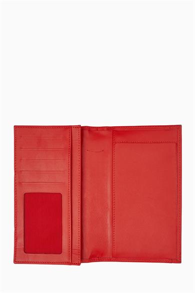 Hakiki Deri Defterli Telefonlu Notluk 710 - Kırmızı