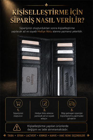 Hakiki Deri El Portföyü 802 - Haki