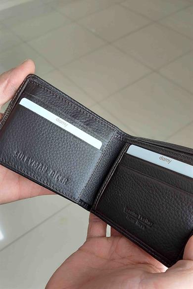 Hakiki Deri Erkek Cüzdan 293MG - Kahve