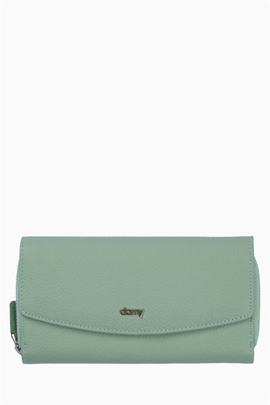 Hakiki Deri Kadın Cüzdan - Portföy 2221 - Yeşil