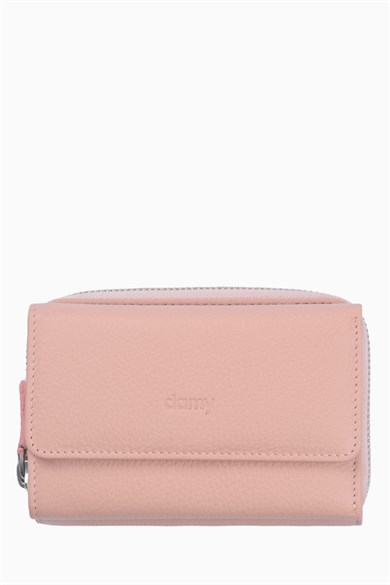 Hakiki Deri Kadın Cüzdan - Portföy 925MG - Pudra