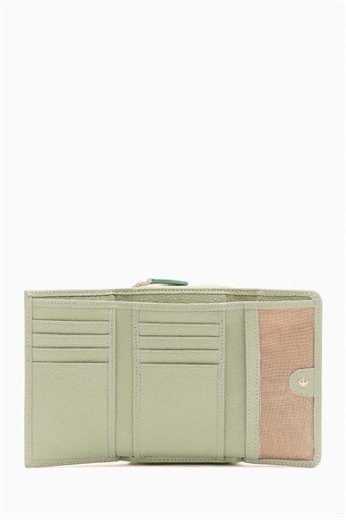 Hakiki Deri Kadın Cüzdan - Portföy 925MG - Yeşil