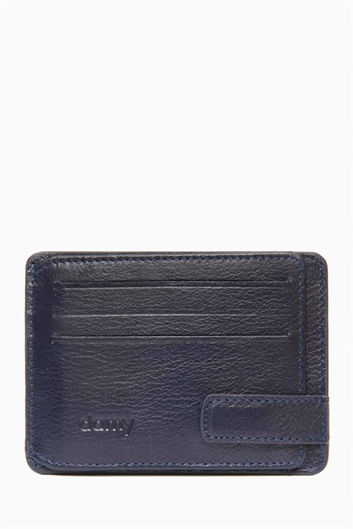 Hakiki Deri Kartlık 521 - Lacivert