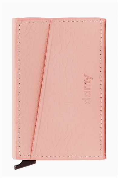 Hakiki Deri Mekanizmalı Kartlık 612 - Pudra