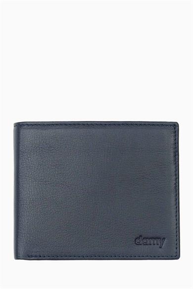 Hakiki Deri RFID Korumalı Erkek Cüzdan 1301 - Lacivert